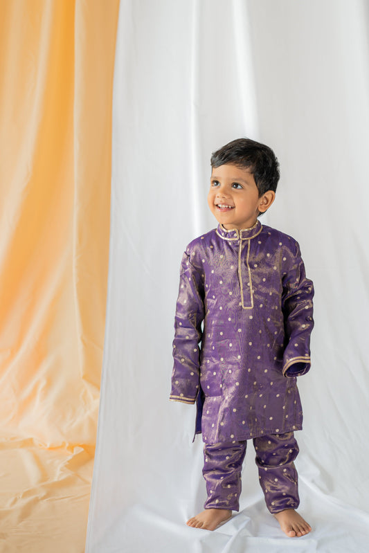 Purple Kurta Set