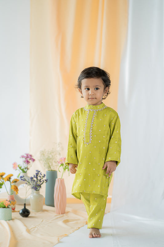 Green Kurta Set