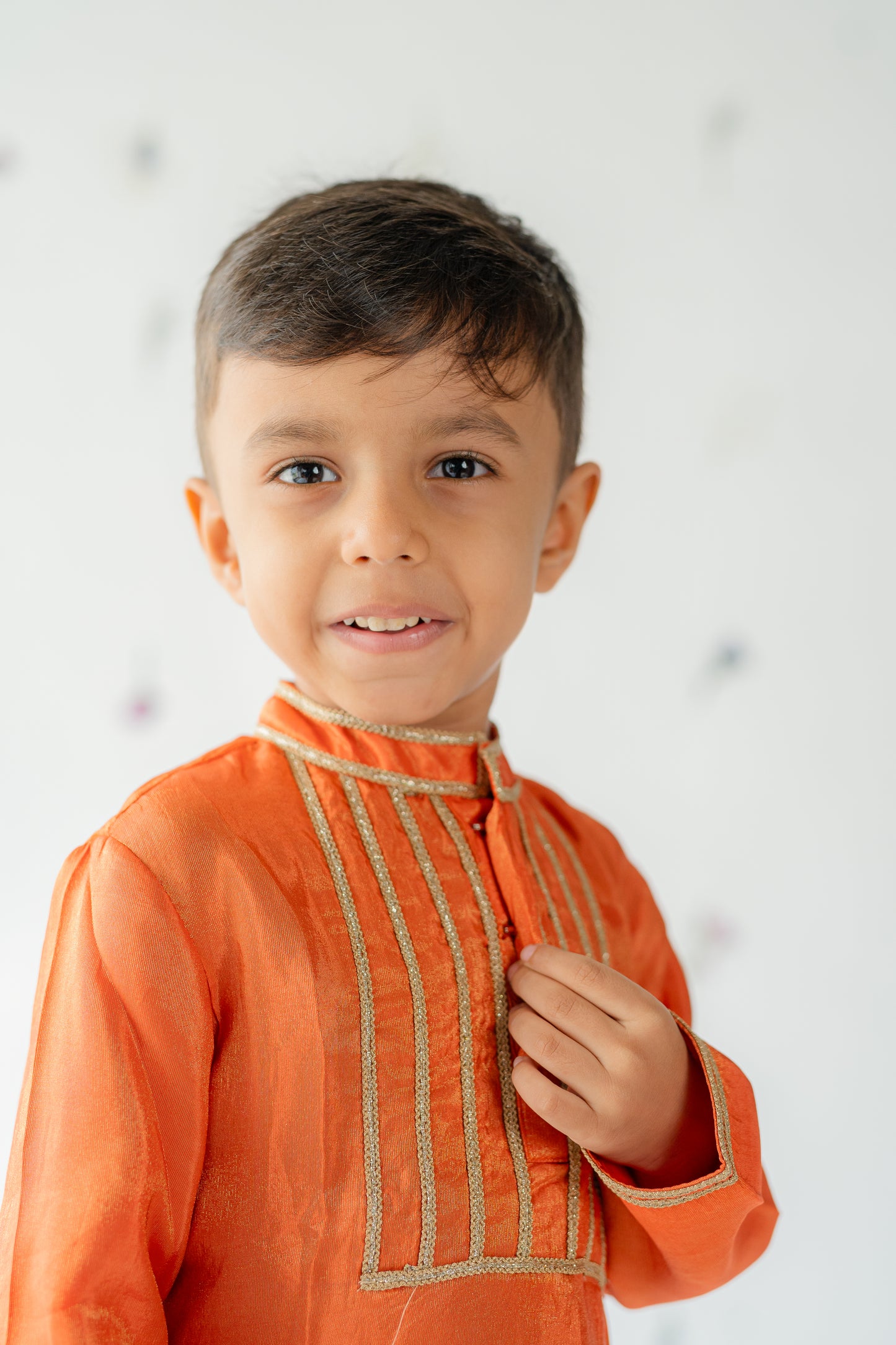 Orange Kurta Set