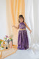 Purple Crop Top and Skirt Set